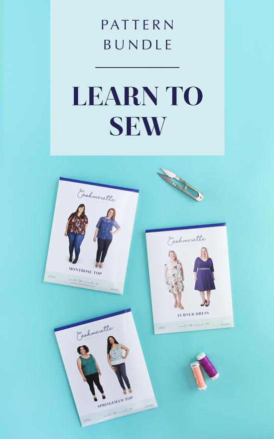 Extended size Cashmerette Learn to Sew Bundle