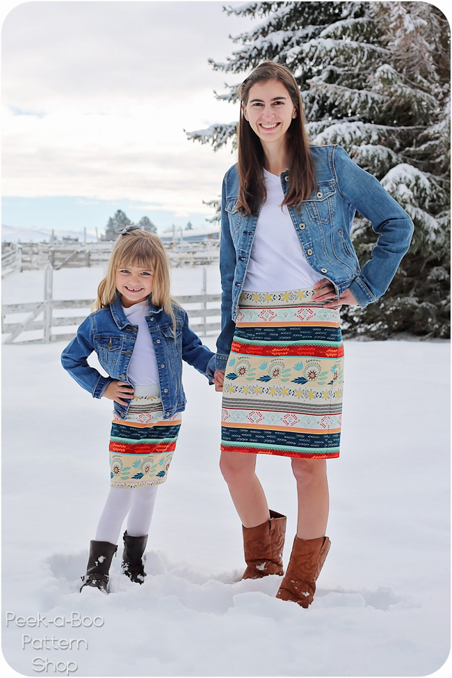 Ladies Knit Pencil Skirt Pattern - The Peggy - Rebecca Page