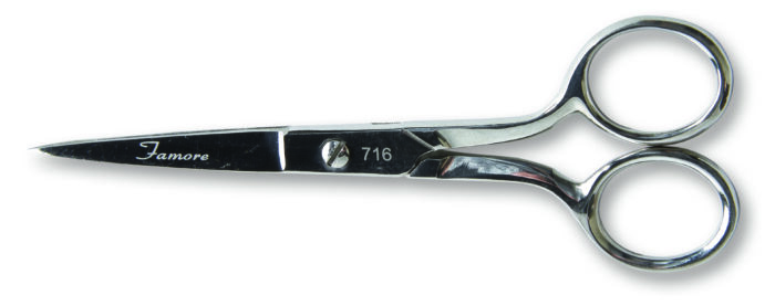 Famore 6-inch stainless steel straight trimming scissors