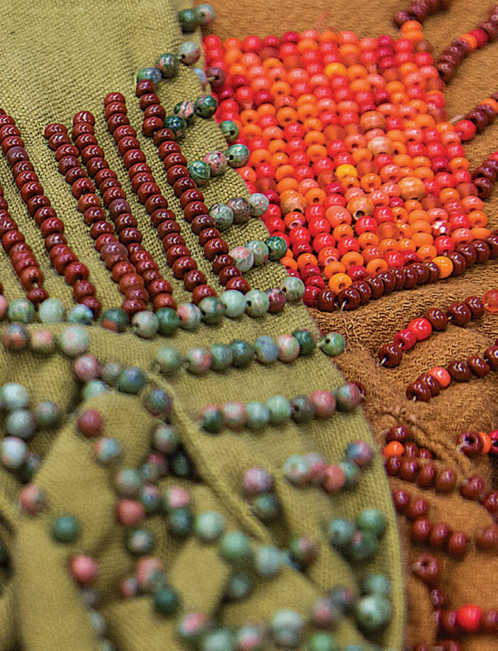 An example of beading on a costume.