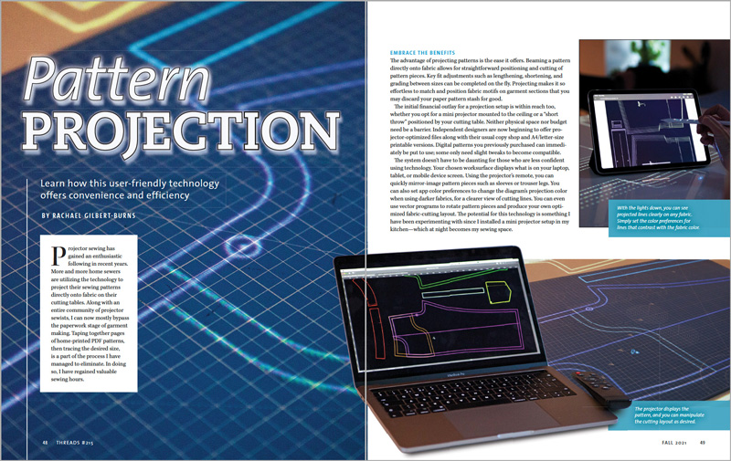 Projection File Pattern Pattern Projection Could Revolutionize Your Sewing - Threads