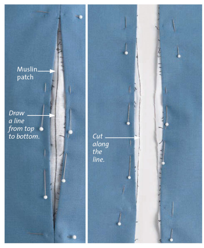 Enlarging the pattern for ideal pants fitting