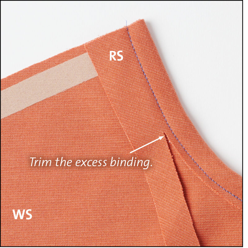 Use Stay Tape to Stabilize a Foldover Neckline Finish - Threads