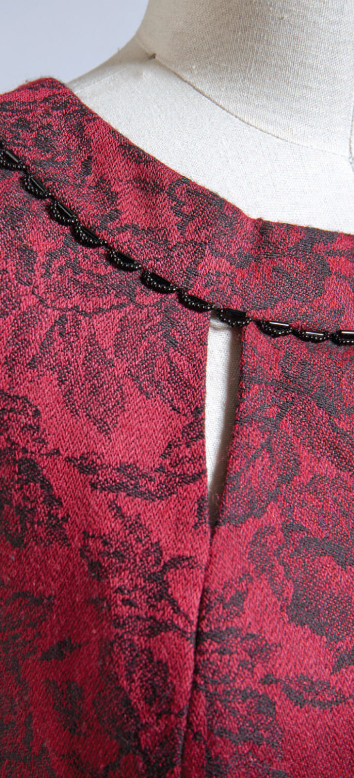 Detail close up of Dianne Galloways garment.