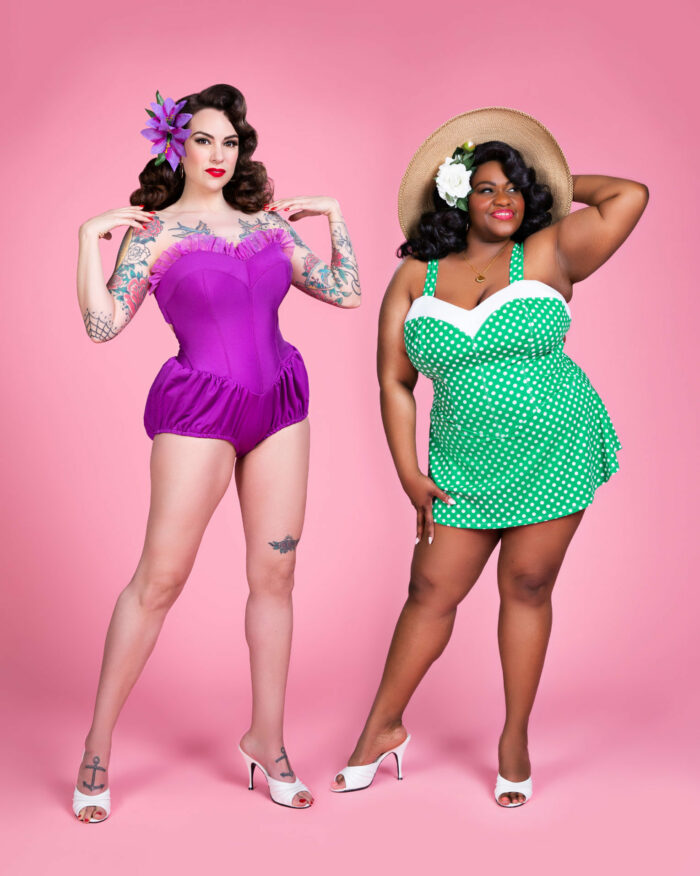 Vintage-inspired garment patterns: the Esther swimsuit from Charm Patterns