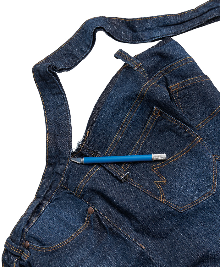 REMOVABLE OVERALLS JEANS