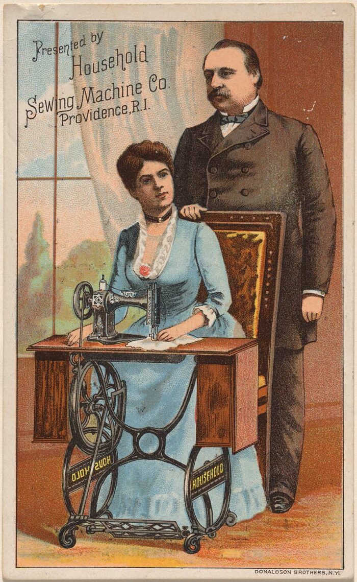 First Lady Frances Cleveland and President Grover Cleveland