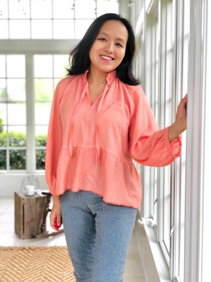 Breezy blouse for warm weather: Pattern Scout Poppy Blouse