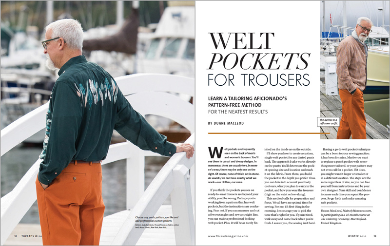 Pattern-Free Method for Welt Pockets spread image