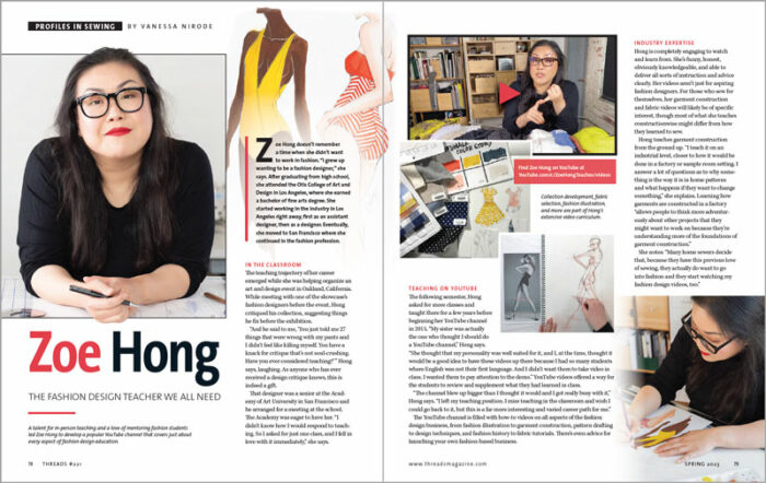 Fashion Design Teacher Zoe Hong Finds Success on YouTube