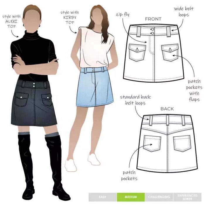 Style Arc Cargo Skirt