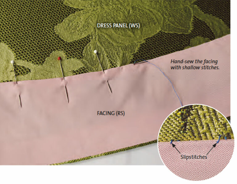 A Couture Segmented Hemming Technique Enhances Gored Dresses Threads
