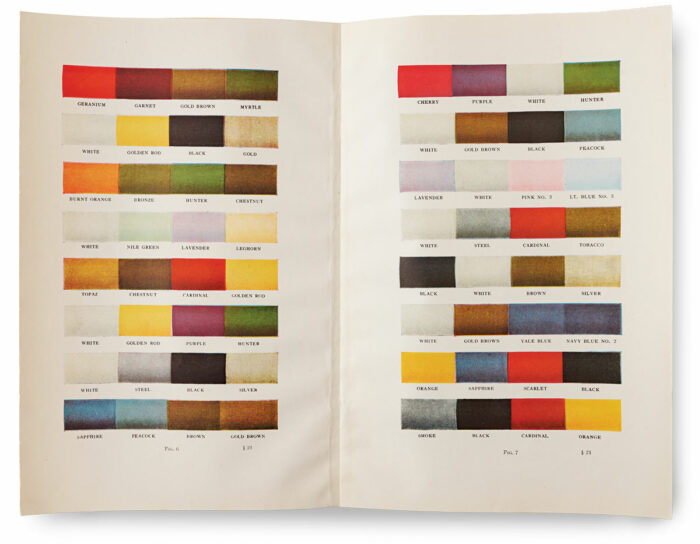 guidance for stylish color combinations of the era