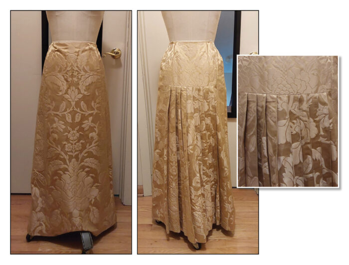 Reimagining a damask skirt