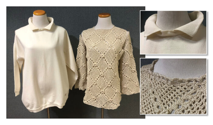 Reimagining a sweatshirt and crocheted sweater