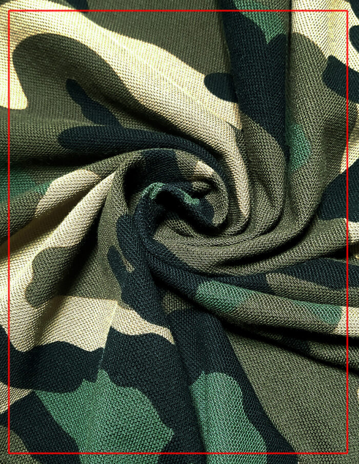 Camouflage print fabric