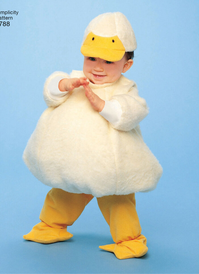 Simplicity duck costume pattern for a toddler