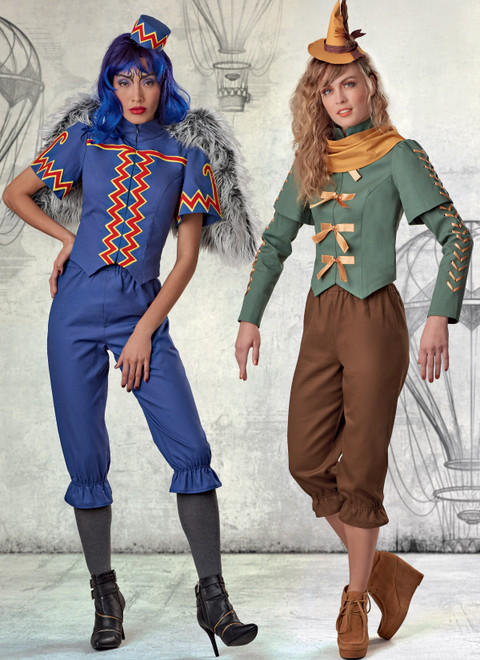 McCall's Misses' Costume (PDF), flying monkey and scarecrow from The Wizard of Oz