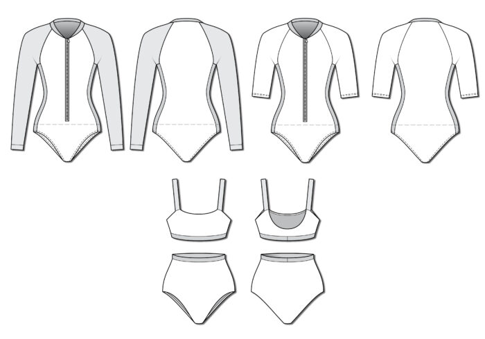 Pattern Review: Swim Style, Rashie Grace Suit & Top; High Waist ...