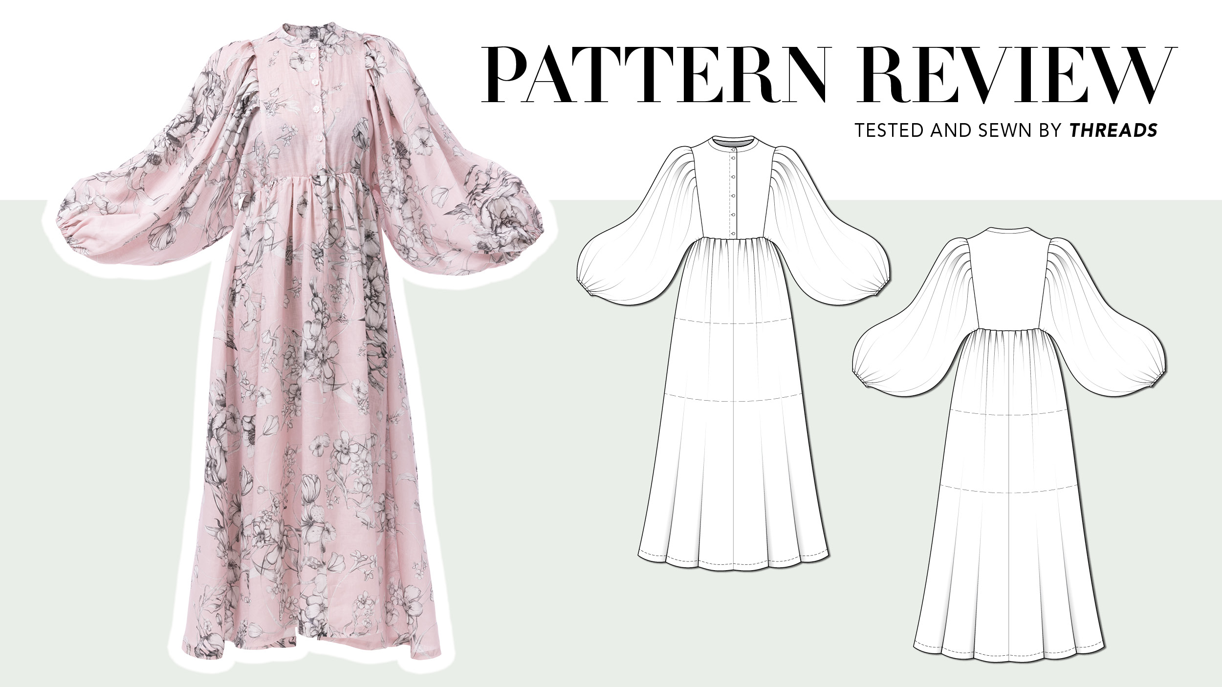 Pattern Review: Sycamore Road Patterns Waterfall Blouse/Dress - Threads
