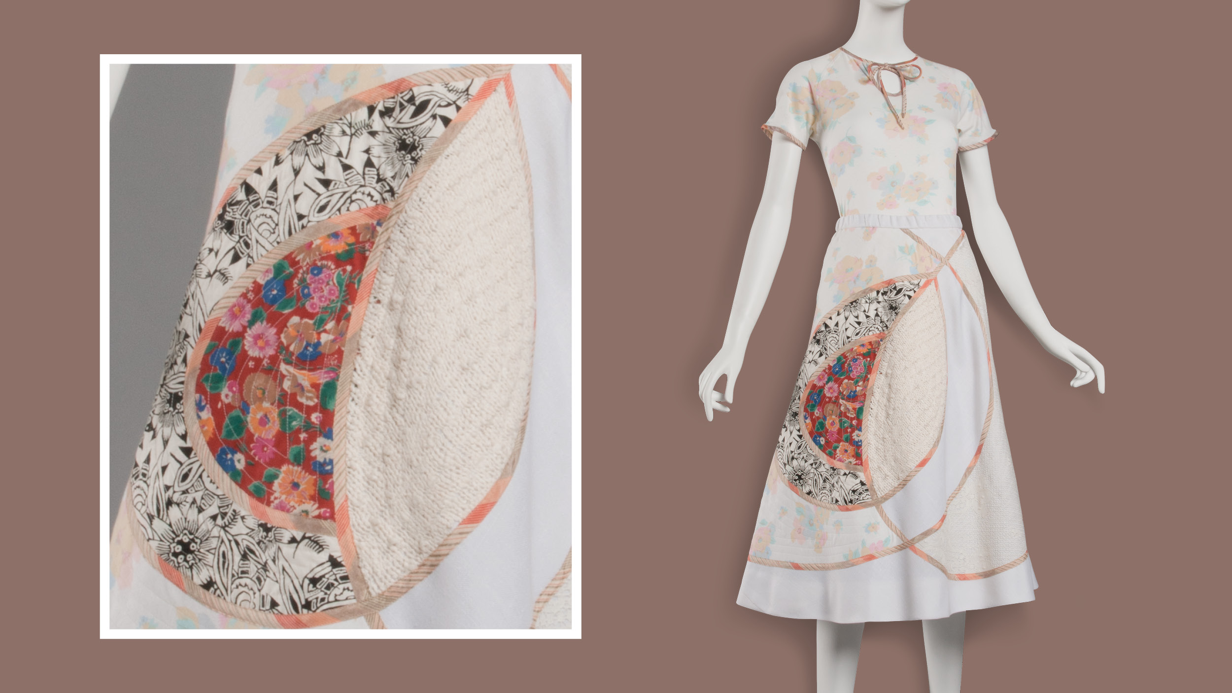 Koos van den akker Vintage ロングマント Vintage1980sKoosvandenAkkerpat