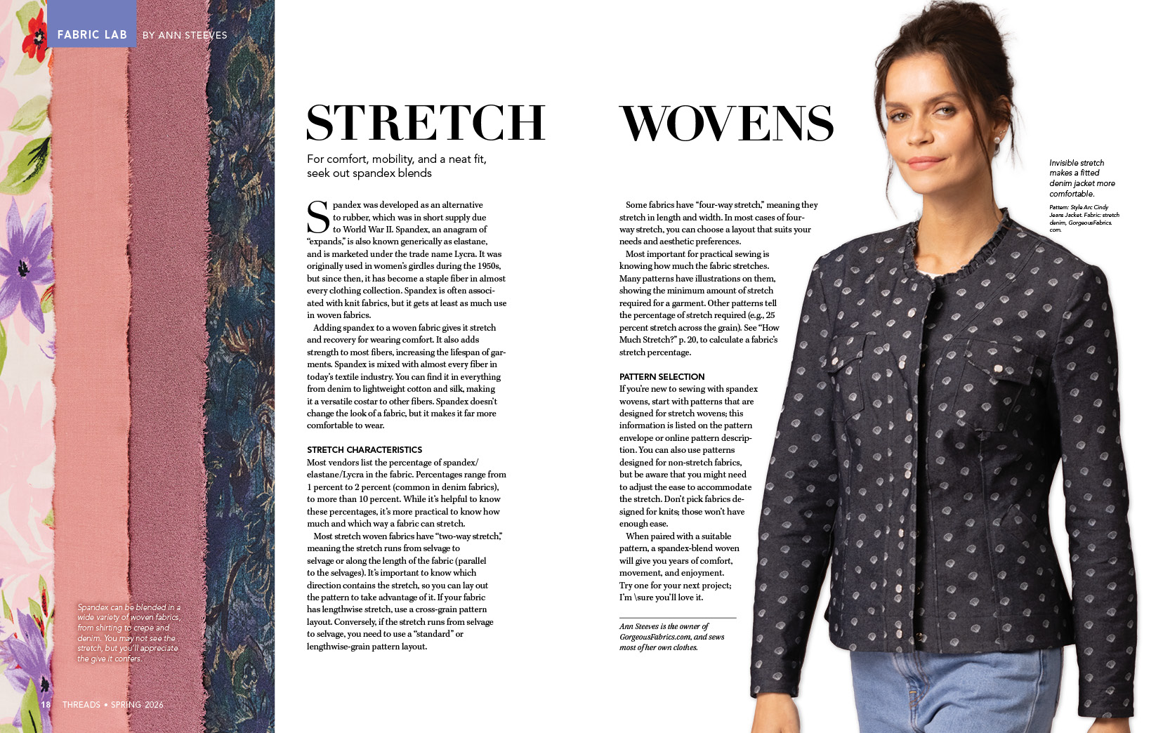 Sewing Stretch Wovens Successfully - Threads