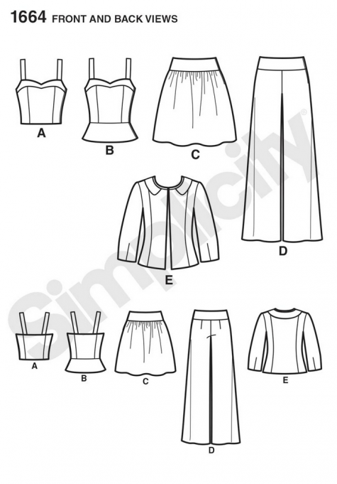 simplicity pattern 1664